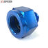 Blue AN8 8AN Male to AN-10 Female Straight Swivel Fuel Oil Gas Line Fitting