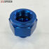 Blue AN8 8AN Male to AN-10 Female Straight Swivel Fuel Oil Gas Line Fitting