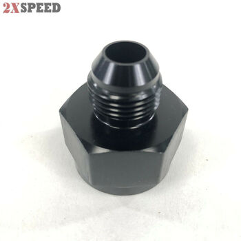 Black AN8 8AN Male to AN-10 Female Straight Swivel Fuel Oil Gas Line Fitting