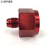 Red AN6 6AN Male to AN-10 Female Straight Swivel Fuel Oil Gas Line Fitting