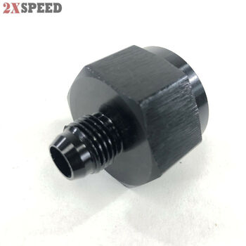 Black AN6 6AN Male to AN-10 Female Straight Swivel Fuel Oil Gas Line Fitting