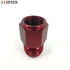 Red AN10 10AN Male to AN-8 Female Straight Swivel Fuel Oil Gas Line Fitting