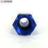 Blue AN10 10AN Male to AN-8 Female Straight Swivel Fuel Oil Gas Line Fitting