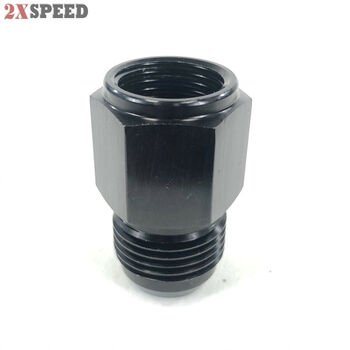 Black AN10 10AN Male to AN-8 Female Straight Swivel Fuel Oil Gas Line Fitting