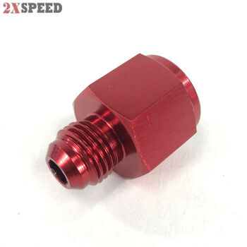 Red AN8 8AN Female to AN-6 Male Straight Swivel Fuel Oil Gas Line Fitting