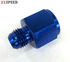 Blue AN8 8AN Female to AN-6 Male Straight Swivel Fuel Oil Gas Line Fitting
