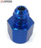 Blue AN8 8AN Female to AN-6 Male Straight Swivel Fuel Oil Gas Line Fitting