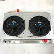 Dual Core Radiator for 93-98 TOYOTA SUPRA Manual with 12 quot; Fan and Shroud