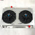 Dual Core Radiator for 93-98 TOYOTA SUPRA Manual with 12" Fan and Shroud