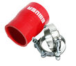 Universal RED 4PLY 1x Straight 2.0 quot;-2.25 quot;ID Silicone+ 2xStainles Steel T-clamp