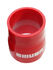 Universal RED 4PLY 1x Straight 2.0"-2.25"ID Silicone+ 2xStainles Steel T-clamp