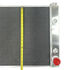 2 Row Universal LEFT Inlet Aluminum Radiator Oversize 22.5"x20.2"x3.75" W/14"Fan