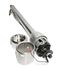 32" GM Style Universal Floor Shift Steering Column+9 holes Wheel Adapter Silver