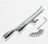 32" GM Style Universal Floor Shift Steering Column+9 holes Wheel Adapter Silver