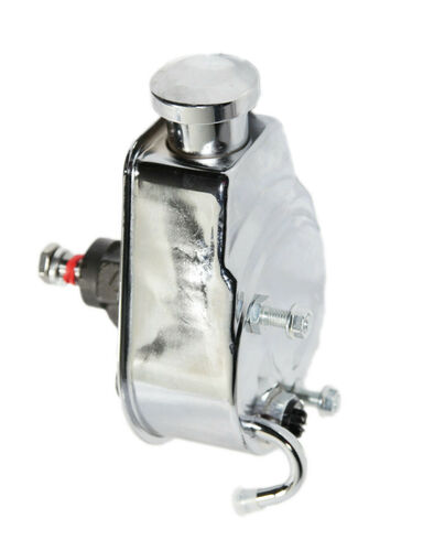 thumbnail image 2 of Saginaw Chrome Keyway Power Steering Pump – Fits Chevy, Ford, GM, Chrysler P-Series | PQYRACING 2 of 5