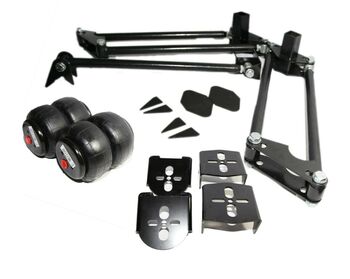 Air Bags+Mount Bracket+4Link Suspension Weld On Truck Classic Car Air Ride Kit