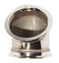 45 Degree Stainless Steel 3.5"ID 4.23"OD V-Band Flange Conversion Adapter