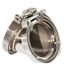 45 Deg SS 4"ID 4.76"OD V-Band Flange Conversion Adapter+2XClamps