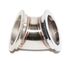 45 Degree Stainless Steel 2.3"ID 3.2"OD V-Band Flange Conversion Adapter