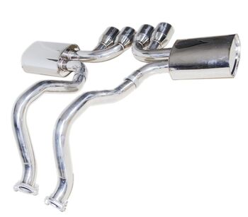 Dual 4" Tip Muffler Catback Exhaust for 97-04 Chevy Corvette C5/Z06 5.7L LS V8