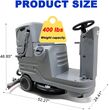 Emotor Automatic Ride-On Floor Scrubber Battery-Powered 30 