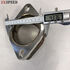 3.5" to 3.5" 45-degree 2 Bolt Flange Exhaust Muffler Pipe Flange Mild Steel