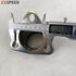 2.25" to 2.25" 45-degree 3 Bolt Flange Exhaust Muffler Pipe Flange Mild Steel