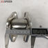 2.25" to 2.25" 45-degree 2 Bolt Flange Exhaust Muffler Pipe Flange Mild Steel