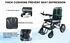 Electric Wheelchair 57lbs  Foldable Weight Capacity 300lbs Dual Motor 24V 240W