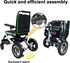 Electric Wheelchair 57lbs  Foldable Weight Capacity 300lbs Dual Motor 24V 240W