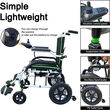 Electric Wheelchair37.5lbs Lightweight Foldable Weight Capacity265lbs Dual Motor