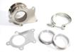 COMBO T3/T4-5Bolt to2.5 quot;ID V-Band Flange Steel Adapter +Clamp+2 Flanges+1XGasket