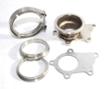 COMBO T3/T4-5Bolt to3 quot;ID V-Band Flange Steel Adapter +1 Clamp+2 Flanges+1XGasket