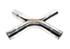 Universal SS Dual Exhaust X-Terminator X-Pipe Mandrel-bent Cross x Pipe 2.25"ID