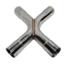 Universal SS Dual Exhaust X-Terminator X-Pipe Mandrel-bent Cross x Pipe 2.25"ID