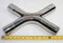 Universal SS Dual Exhaust X-Terminator X-Pipe Mandrel-bent Cross x Pipe 2.25"ID