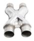 Universal Stainless Steel 2.25"ID X-pipe Xpipe X Pipe Crossover Dual Exhaust