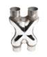 Universal Stainless Steel 2.25"ID X-pipe Xpipe X Pipe Crossover Dual Exhaust