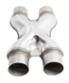 Universal Stainless Steel 2.25"ID X-pipe Xpipe X Pipe Crossover Dual Exhaust