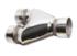 3" Single/Dual SS T201 Exhaust Stamped Y Pipe Adapter Connector 10" Length