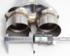 3" Single/Dual SS T201 Exhaust Stamped Y Pipe Adapter Connector 10" Length