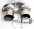 2.25" Single/Dual SS T201 Exhaust Stamped Y Pipe Adapter Connector 10" Length
