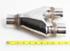 2.25" Single/Dual SS T201 Exhaust Stamped Y Pipe Adapter Connector 10" Length