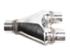 2.25" Single/Dual SS T201 Exhaust Stamped Y Pipe Adapter Connector 10" Length