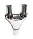 2.25" Single/Dual SS T201 Exhaust Stamped Y Pipe Adapter Connector 320mm Length
