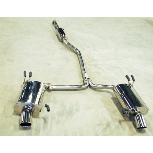 Direct Bolt On 2009-2012 Acura TL Dual 4" Tip 2.25" Piping Catback
