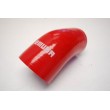 Silicone Reducer hose 45 degree 2.5 quot;-3 quot; COUPLER red