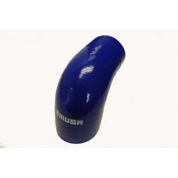 Silicone Reducer hose 90 degree 2.5"-3" COUPLER blue