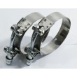 2x2.25 quot; Stainless Steel T-Bolt Clamps Silicone Coupler Intercooler Turbo Intake