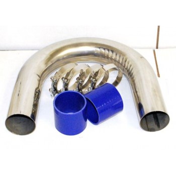  Stainless Steel U Piping 3"& 2 Couplers & 4 clamps